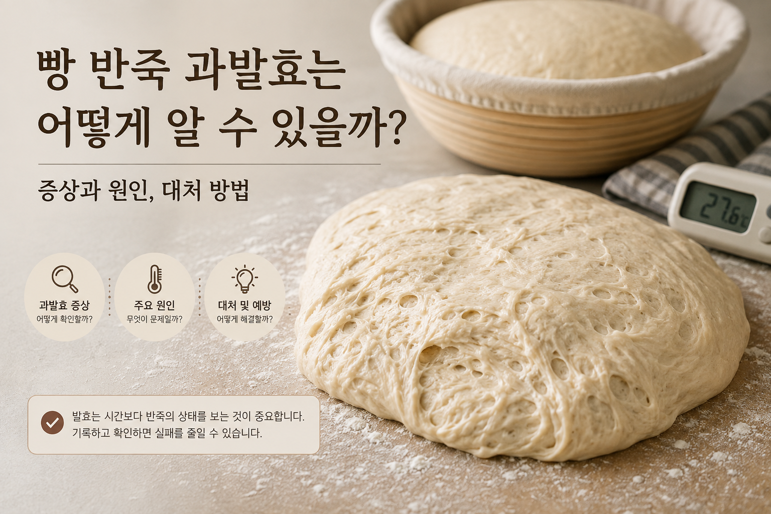 빵 반죽 과발효는 어떻게 알 수 있을까? 증상과 원인, 대처 방법