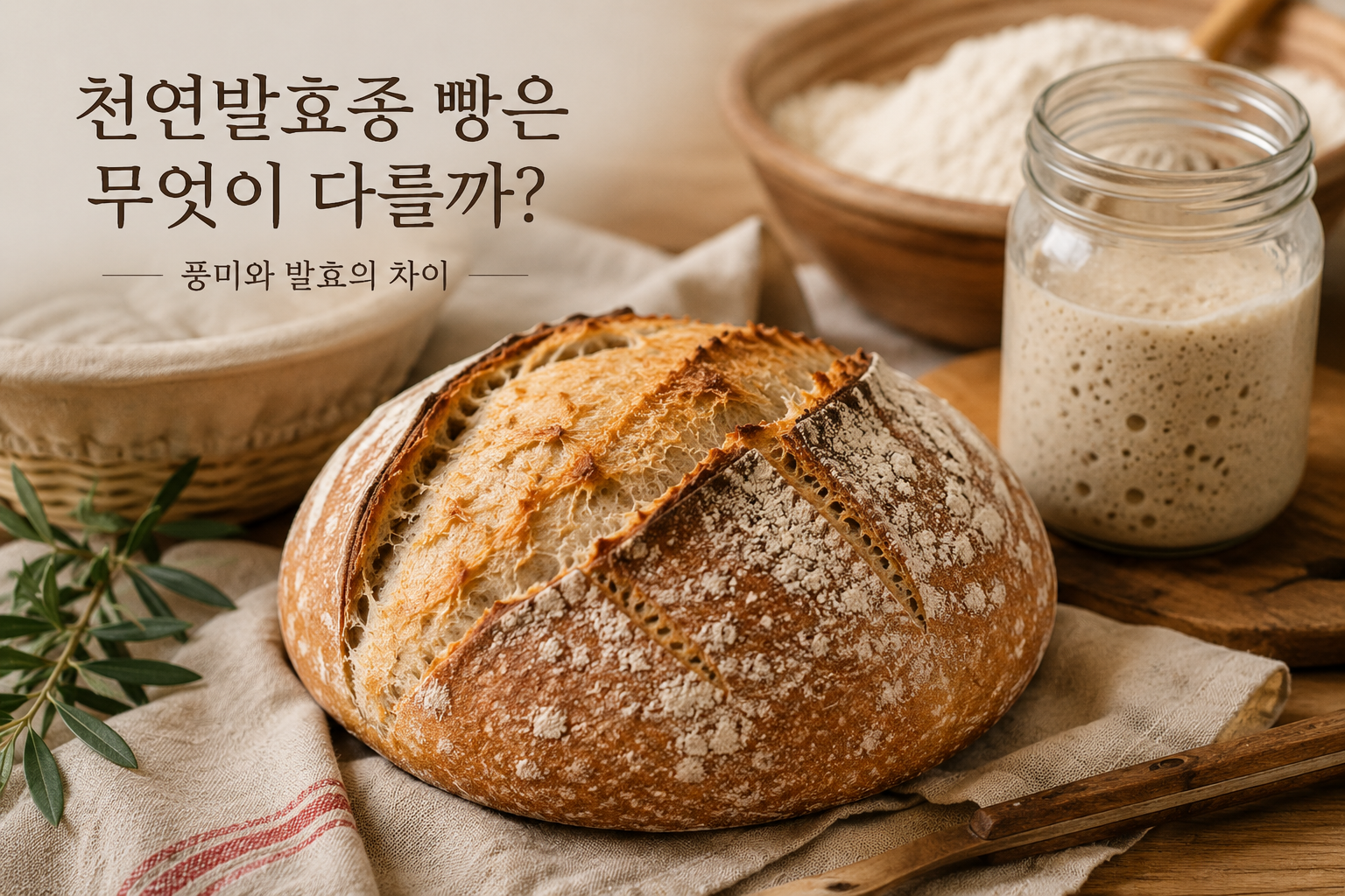 천연발효종 빵은 무엇이 다를까? 풍미와 발효의 차이