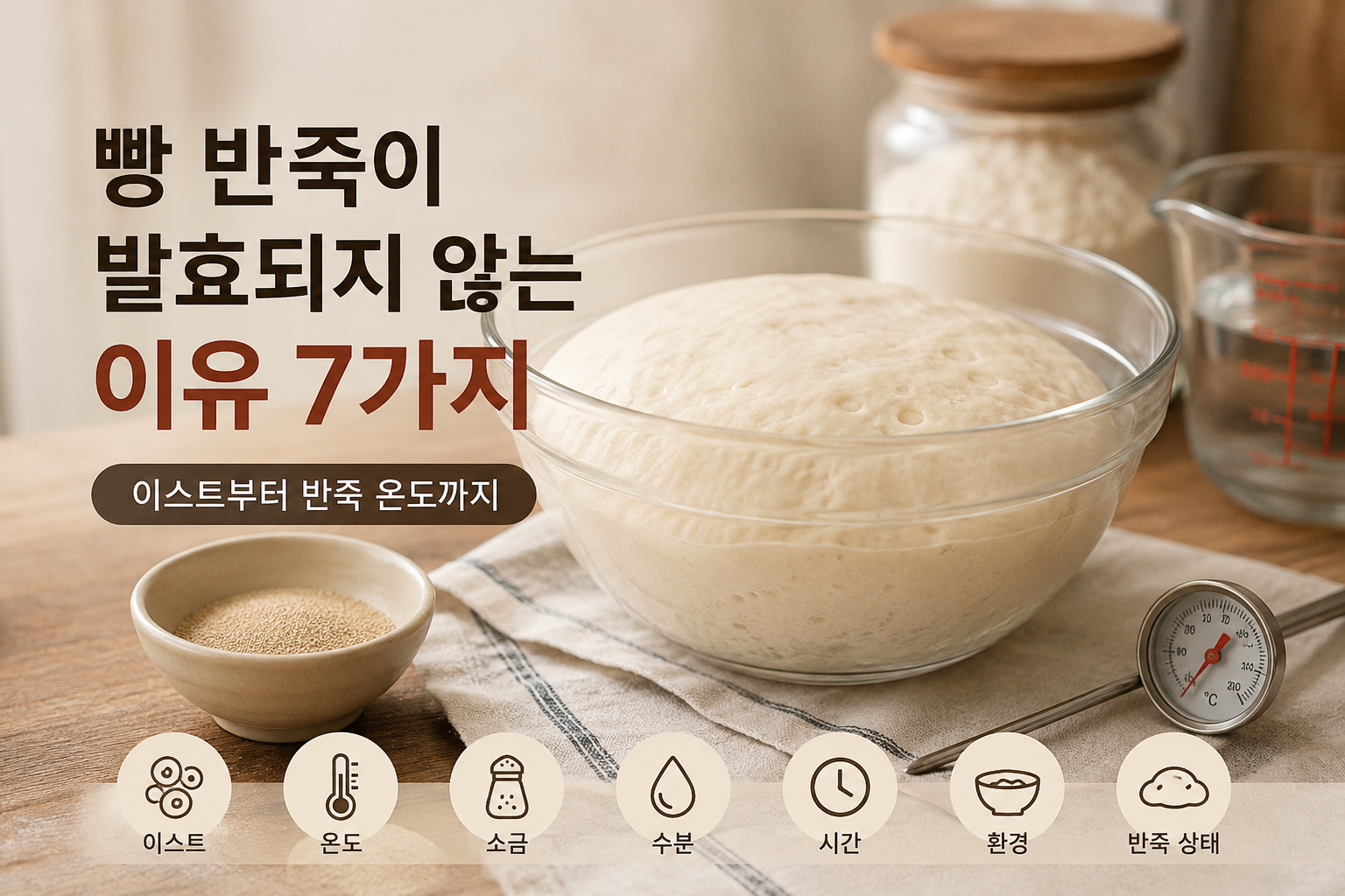 빵 반죽이 발효되지 않는 이유 7가지 | 이스트부터 반죽 온도까지