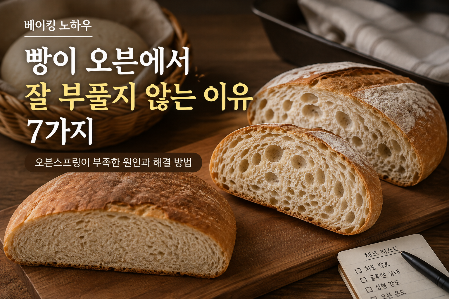 빵이 오븐에서 잘 부풀지 않는 이유 7가지 | 오븐스프링이 부족한 원인
