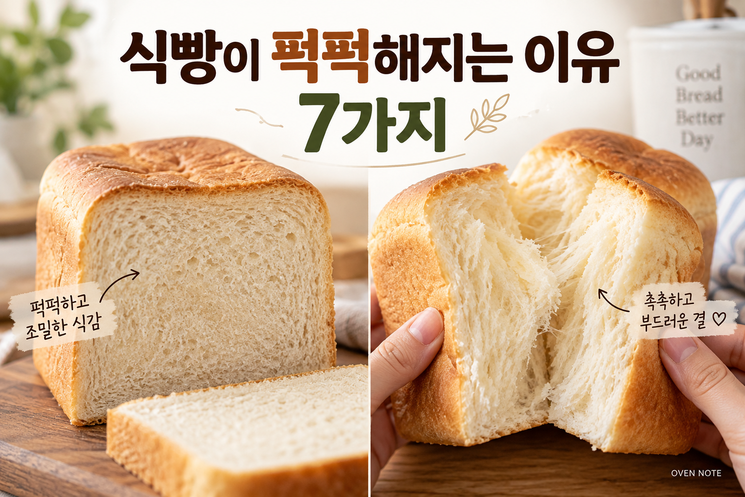 식빵이 퍽퍽해지는 이유 7가지｜다음 날까지 부드럽게 만드는 방법