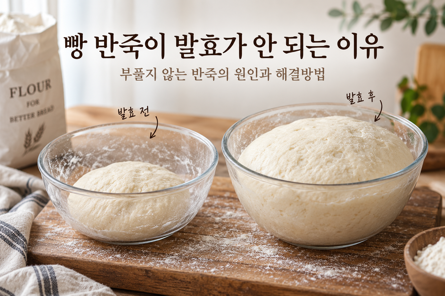 빵 반죽이 발효가 안 되는 이유 7가지｜부풀지 않는 반죽의 원인과 해결방법