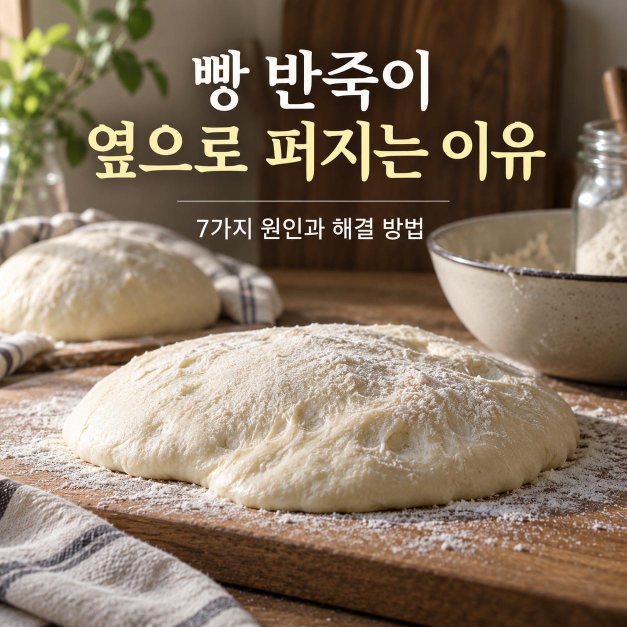 빵 반죽이 발효 중 옆으로 퍼지는 이유 7가지 | 힘없이 퍼지는 반죽의 원인